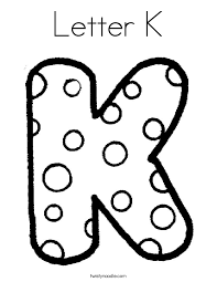 The Letter K Alphabet Coloring Pages Bubble Letter K Coloring Pages