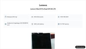 Lenovo Vibe Z3 Pro Dual SIM 4G LTE Full ...