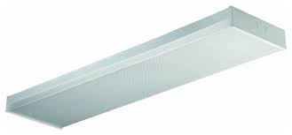48 Wrap Around Fluorescent Fixture Prismatic Cover Universal Voltage Ballast Contemporary Flush Mount Ceiling Lighting By Stevens Electrical Manufacturing Inc