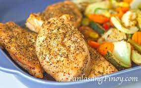 Rosemary Baked Chicken Recipe With Vegetables Panlasang Pinoy
