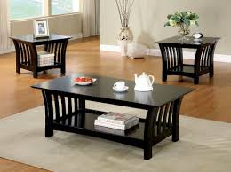 Heslin 3 Piece Coffee Table Set Black Coffee Table Sets Coffee And End Tables Living Room Table Sets