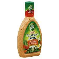 No high fructose corn syrup. Wish Bone Salad Dressing Thousand Island Lite