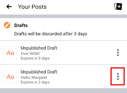 Open the facebook app and log into your account, if necessary. How To Find Drafts On Facebook App