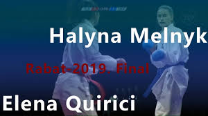 Elena quirici is a swiss karateka. Karate Rabat 2019 Final Halyna Melnyk Elena Quirici Kumite 68 Kg Youtube