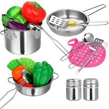 Related searches for stainless steel kitchen set toy 36 pcs cute funny real kitchen children cooking play toy with stainless steel material item no. Amazon Com 30pcs Kids Kitchen Pretend Play Toys Toy Kitchen Set With Stainless Steel Cooking Utensils Cookware Pots And Pans Set Healthy Vegetables Knife Little Chef For Toddlers Children Boys Girls