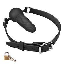 Amazon.com: Sex Factory Mouth Ball Gag Wear Adjustable Dildo Penis Mouth  Sex Toys Adjustable Leather Straps Strap Lock Sex Games SM Bondage Cosplay  : Health & Household