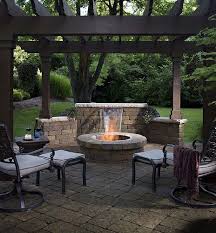 Rindy Mae Fire Fire Paver Patio Backyard Patio Pergola
