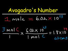 (we need to do this, because knowing the number of moles of water will help us convert from grams to number of atoms!) to find how many moles of water there are in 18 g, we have to divide 18 g by the number of grams in one mole of water, also known as the molar mass of water: Avogadro S Number The Mole Grams Atoms Molar Mass Calculations Introduction Youtube