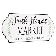 Check spelling or type a new query. Farmers Market Metal Hand Painted Fresh Flowers Wall Sign Overstock 27358387