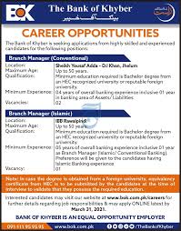 This is a blended office management/executive assistant/project management role and requires an all bank manager jobs. Technical Manager Jobs In Banks Of Khyber Bok Branch Vacancies Jobeefy 6xcvb Trellisgrowthpartners