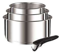 Tefal Ingenio Range 3 L9259502 Saucepan Set Of 3 Stainless Steel With 1 Handle Acciaio Inossidabile Pentole Acciaio