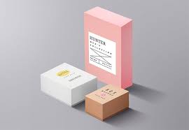 Three Packaging Boxes Mockup Box Mockup Branding Mockups Free Box Packaging