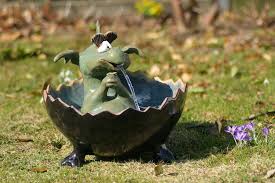 Drachenbrunnen 135 Euro Drachen Gartenkeramik Figur
