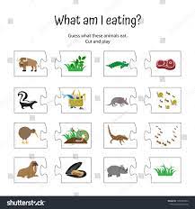 What Am I Eating Animal Food Puzzle Game For Children Zoo Education Of Preschoolers Activity For Kids Logica Baby Games For Kids Quiz For Kids Food Animals
