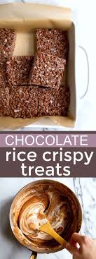 Double Chocolate Rice Krispy Treats Small Batch Rice Crispies Treats Tas Chocolate Rice Krispie Treats Chocolate Rice Crispy Treats Rice Krispy Treats Recipe