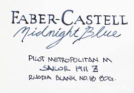Thinkthursday Graf Von Faber Castell Midnight Blue Midnight Blue Is The Only Color That Can Ever Compete With Black Faber Castell Midnight Blue Anderson Pens