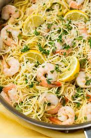 This angel hair pasta recipe is tender noodles coated in garlic, fresh herbs, olive oil, butter and parmesan cheese and topped with tomatoes. Lemon Parmesan Angel Hair Pasta With Shrimp Cooking Classy