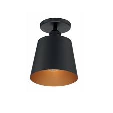 Great for entryways or dining areas, a flush mount chandelier or vintage flush mount ceiling light can stand out with style and sophistication. Nuvo 7 100w Motif Series Semi Flush Mount Ceiling Light Black Gold Nuvo 60 7331 Homelectrical Com