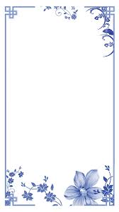 Chinese Style Blue And White Background Border Floral Border Design White Background Wallpaper Flower Background Wallpaper Their undeniable fragrance and beauty contributes to the beauty of creation.