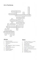 Has a chamber of something in hogwarts. English Worksheets It S In The Movies Crossword Puzzle