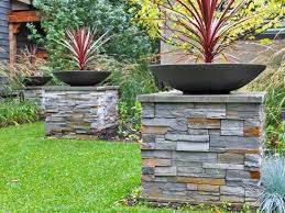 Roxboro In 2021 Planters Garden Design Ideas On A Budget Stone Columns