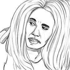 Bob marley sheets printable bob marley quotes pages. How To Draw Bob Marley Coloring Page Trace Drawing