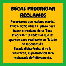 A su vez, se requiere que la suma de los. Becas Progresar Reclamos Si Becas Progresar Argentina Facebook