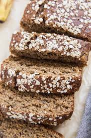 To the oat flour add the baking powder, baking soda, salt, yogurt, milk, eggs, oil, and honey. Flourless Oatmeal Banana Bread Gluten Free The Roasted Root