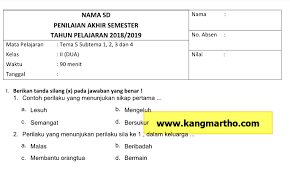 Soal tematik kelas 1 tema 7 subtema 2 semester 2 th. Download Soal Uas Pas Ukk K13 Sd Kelas 1 2 3 4 5 6 Dengan