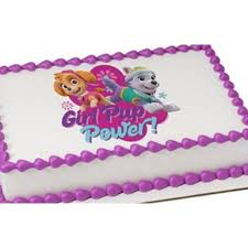 Best walmart birthday cake from princess birthday cakes at walmart. Paw Patrol Girl Pup Power Edible Extra Large 8 X 10 Cake Decoration Topper Image Walmart Com Walmart Com
