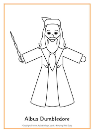 Free printable coloring pages for kids and adults. Harry Potter Colouring Pages