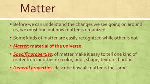 Material is the matter from which a thing is made. Unit 1 Matter And The Nature Of Chemistry Ppt Download