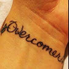 Overcomer Tattoos Tattoo Fixes Word Tattoos