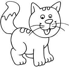 Hond en kat cartoon kleurplaat vector premium download. Kleurplaat Poes Kat Dieren Kleurplaten Dieren Huisdieren