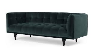 Connor 3 Seater Sofa Petrol Cotton Velvet Wohnzimmer Sofa Mobel Sofa 3 Sitzer Sofa