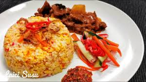 1 sudu besar minyak sapi; Nasi Minyak Terengganu Ringkas Sedap Youtube