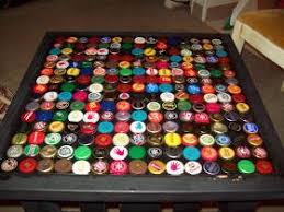 Windfarm How To Make A Bottle Cap Table Bottle Cap Table Bottle Cap Projects Diy Bottle