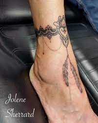 Ankle Bracelet Tattoo Done By Jolenetat At Divine Art Tattoo Studio Poole 01202 743983 Tattoo Ankle Bracelet Tattoo Tattoo Bracelet Tattoo Ankle Bracelet