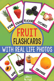 Creating your own flashcards is simple with our free flashcard maker app. Fruit Flashcards With Real Life Photos Itsybitsyfun Com