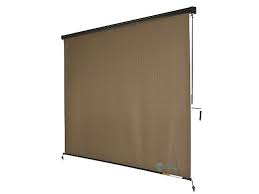 Stainless steel supporting cables are. Coolaroo 90 Uv Block Exterior Cordless Sun Shade With Valance 8x8 Foot Cocoa 472443