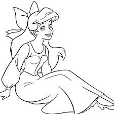 Coloriage Ariel Humaine Coloriage Pages De Coloriage Disney Coloriage Princesse