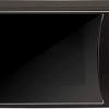 Minimize fingerprints on a stainless steel microwave by pressing the buttons with. 1