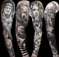 Black And Grey Full Sleeve Tattoo Ideas Some Of My Favourite Fullsleevetattoos Fullsleeve Blackandgrey Realistic Tattoos Londonart Full Sleeve Tattoos Arm Tattoo Full Sleeve Tattoo Design