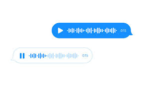 Voice Message Bubble Audio Chat Ui Ux Interface Vector ...