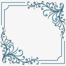 Blue Swirl Border Frame Loral Flourish Floral Png Transparent Clipart Image And Psd File For Free Download Blue Flowers Background Clip Art Borders Flower Clipart