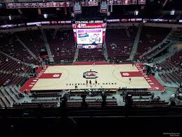 Colonial Life Arena Section 222 South Carolina Basketball