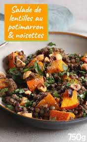 Recette Salade De Lentilles Au Potimarron Et Noisettes En Video Recette Recette Salade Lentilles Salade De Lentilles Recette Vegetarienne