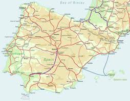 Cities of spain on the cards. Spain Map With Cities Detailed Spain Map With Cities