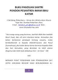 Maybe you would like to learn more about one of these? Buku Panduan Santri Pondok Pesantren Ima
