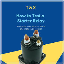 The starter relay is located between the starter motor and the battery. How To Test A Starter Relay T X